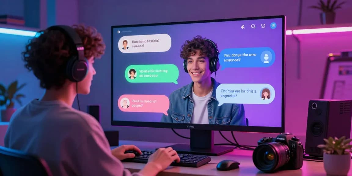 Engaging NSFW AI chat interaction showcasing vibrant messaging interface.