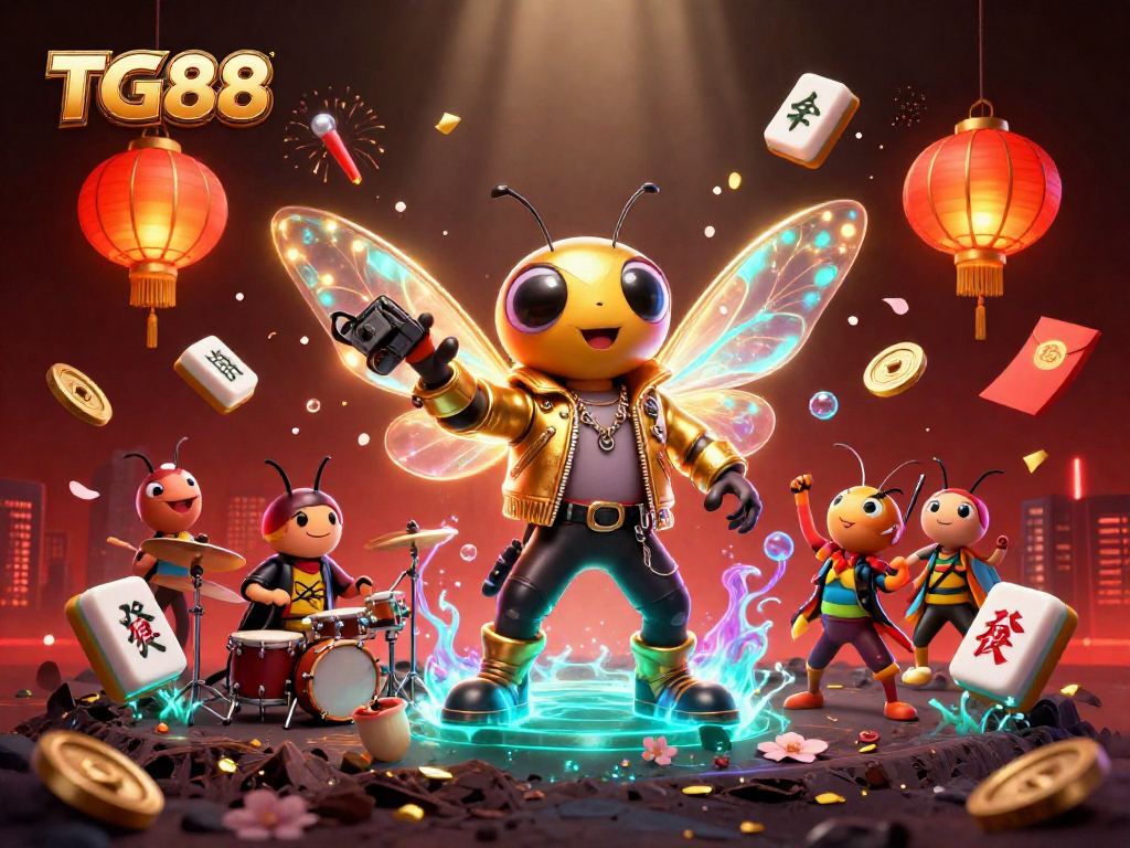 Experience winning strategies at TG88 with exciting games and rich visuals in this dynamic illustration.