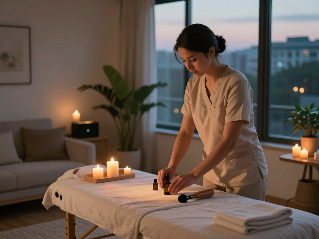 Indulge in peace and tranquility with 인천출장안마 services creating a home wellness experience.