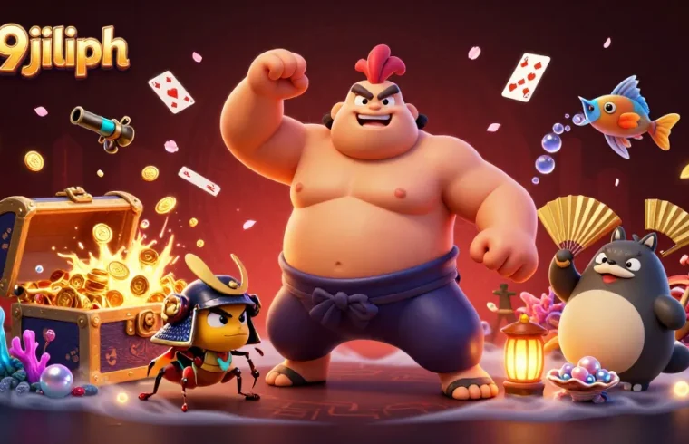 Win big at 999jiliph in this vibrant 3D casino scene with exciting game elements.