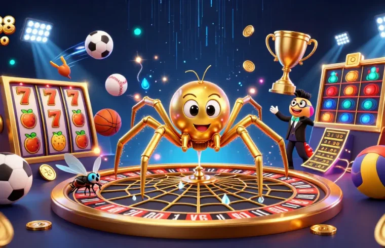 Engage in thrilling gaming with JW88 casino's unique illustration of an energetic roulette scene.