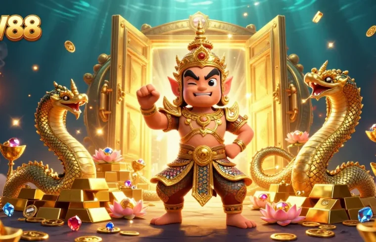Engage in thrilling casino adventures with JW88 as legendary guardians reveal treasures.